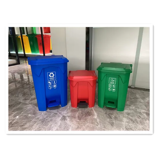 Small Plastic Garbage Bin/ Plastic Waste Bin 80L with Foot Pedal