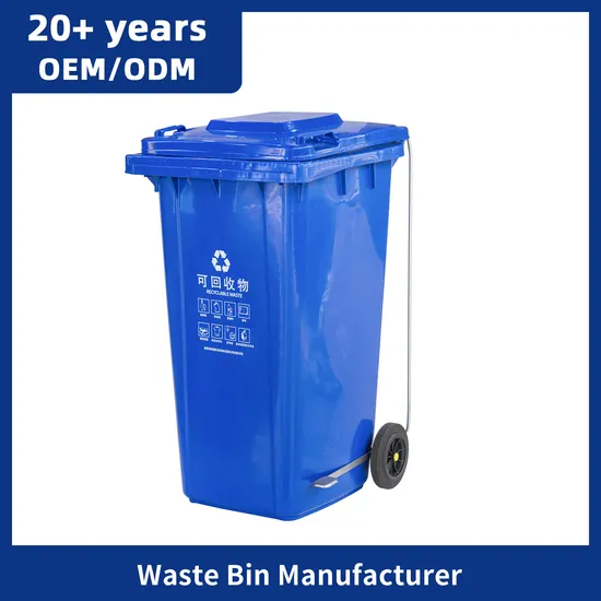 Hot Sale Classification Optional Plastic Trash Can Outdoor Two Wheels Dustbin Garbage Kitchen Rubbish Bin