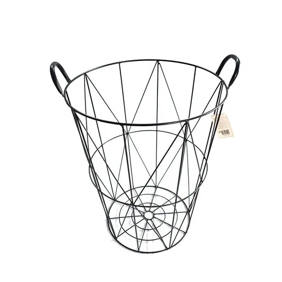 Laundry Cum Storage Basket in Iron with Powder Coated Finished