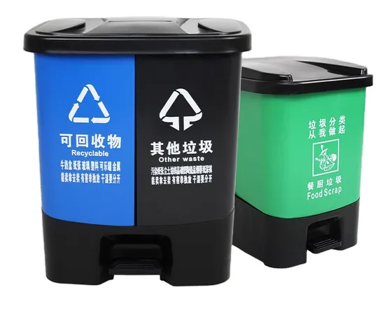 Wholesale Foot Pedal Trash Bin Hotel Restaurant Double Sorting Garbage Bins