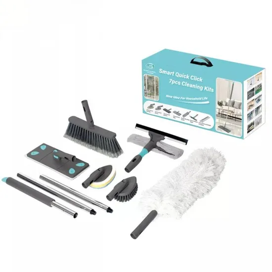 Healthy 7 in 1 Cleaning Kit Microfiber Easy Magic Floor Flat Mop