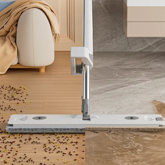 Hand Free Cleaning Product Home Appliance 12*45 or 15*45 Cm Flat Cleaning Microfiber Cloth Cleaner Swab Floor Squeegee Flat Mop