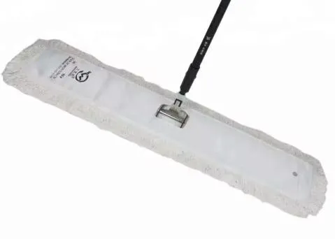 Recycled Cotton Dust Mop with 360° Rotating Iron Pole Easy Cleaning