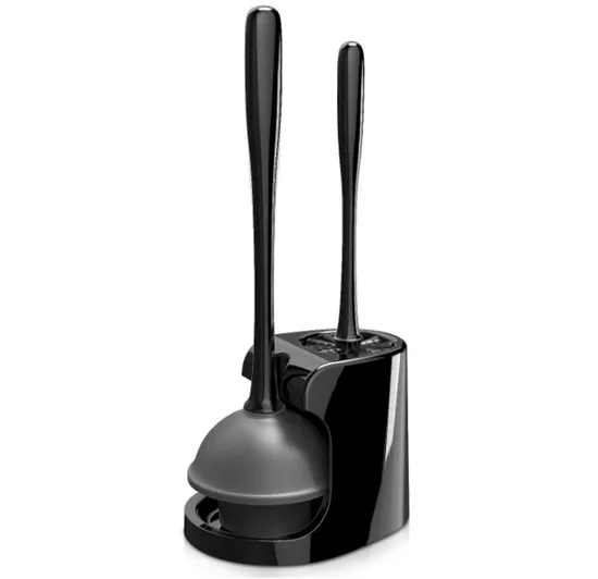 Toilet Plunger and Bowl Brush for Bathroom Cleaning