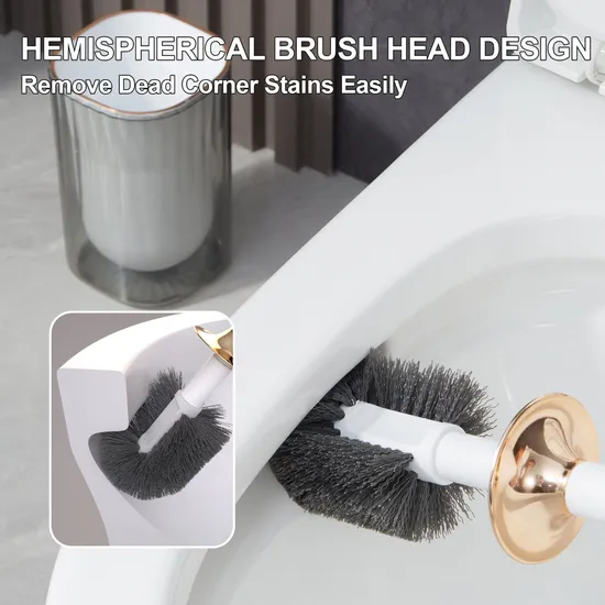 Toilet Bowl Brush and Holder Set Bathroom Accessory