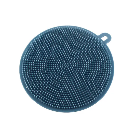 7 Pack Silicone Sponge Dish Brush Food Grade BPA Free Reusable Rubber Silicone Dish Scrubber