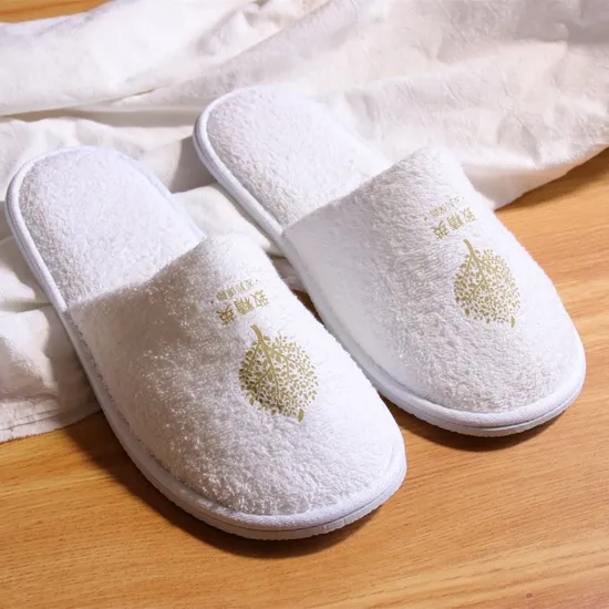 Hot Sale! Hotel Bedroom Luxury Cotton Towel Slippers for Adults