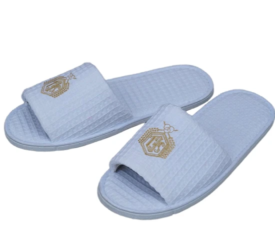 100% Cotton Waffle Disposable Slippers for Hotels Spas & Airline