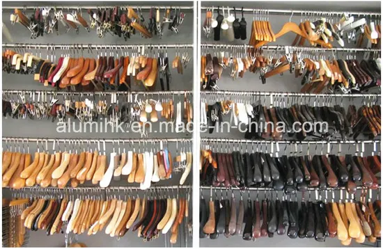 Hotel Wooden Coat Hanger with Wood Bar