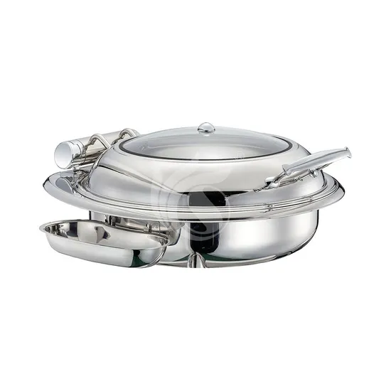 Visible Hydraulic Pressure Catering Equipment Buffet Soup Chafing Dish
