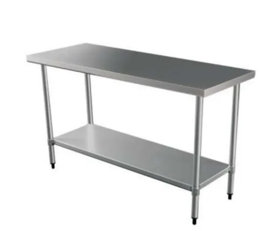 1.2mm Ss430 with Back Splash Working Table for Kitchen Carrying Wt-2424-Eb-4