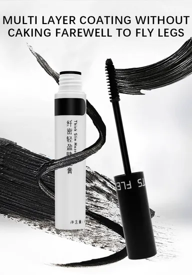 Cosmetics Thick Slim Mascara No Clumping Long-Lasting Makeup Anti-Blooming Mascara