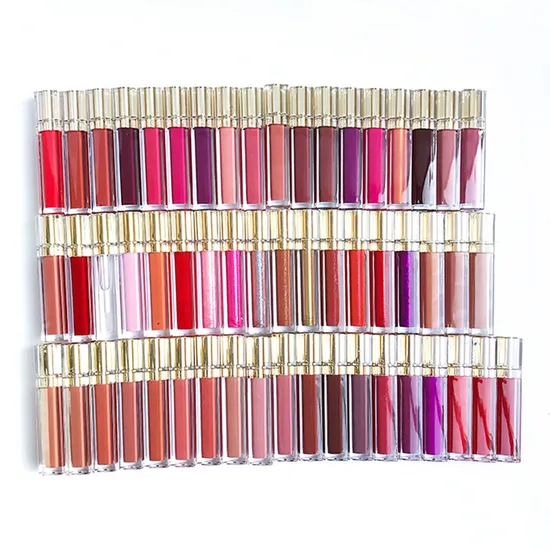 Wholesale Private Label Vegan Custom Matte Glossy Lipstick Nude Liquid Lipgloss Vendors