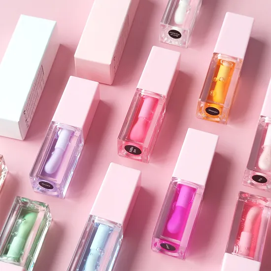 30 Colors Custom Shimmer Color Changing Lip Oil Private Label Plumping Moisturizing Lip Oil Cosmetics
