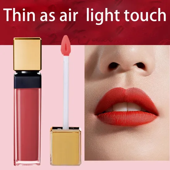 OEM Matte Moisturizing Lip Gloss for Long Lasting Waterproof Finish with Full Liquid Lipstick