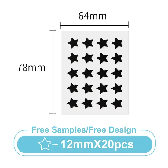 Star Pimple Patch, Stars Hydrocolloid Star, Pimple Patch for Face, Acne Zit Patches (20 count)