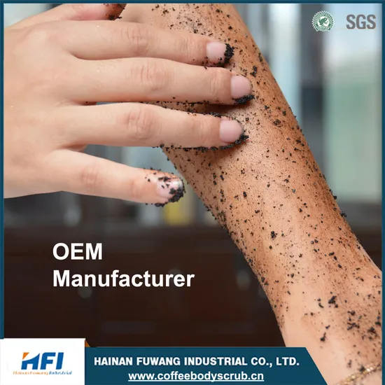 Whitening OEM Coffee Body Scrub Private Label for Reduce Stretch Marks