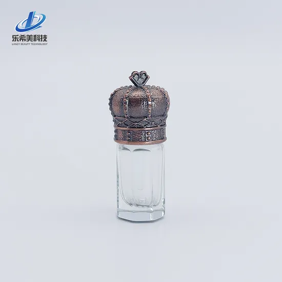 3ml Transparent Aromatic Liquid Bottles Perfume Portable Cosmetic Packaging Oil Bottle Purification with Easy Open End Screw Metal Cap