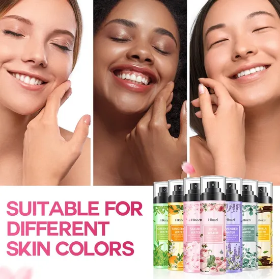 Alcohol Free Luxury Flora & Fruit Scent Perfume Fragrance Mixed Long Lasting Body Mist Set Spray for Women Body Splash Perfume Mist Spray Perfumado