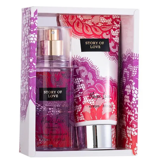 Online Wholesale and Retail 2PCS 90ml Victoria Body Lotion and 88ml Body Mist Perfume Gift Set Original Brand Fragrance Set