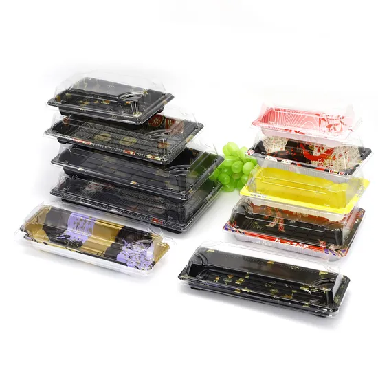 High Quality Plastic Wholesale Sushi Box for Supermarket