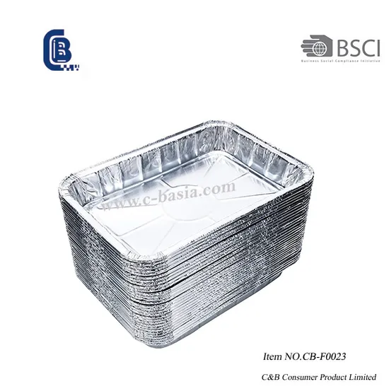 Disposable Half Size Aluminum Foil Deep Baking Steam Table Container, Food Packing Takeway Pan, Kitchenware, Cookware Tray