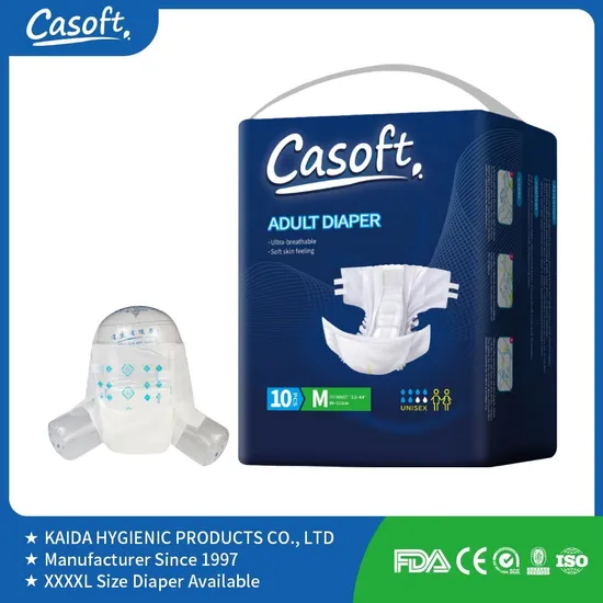 Casoft China Manufacturer New Rts Fast Delivery Adult Diaper Pants Cheapest Price Adult Nappy for Elderly with SGS ISO9001 ISO13485 Adult Diapers