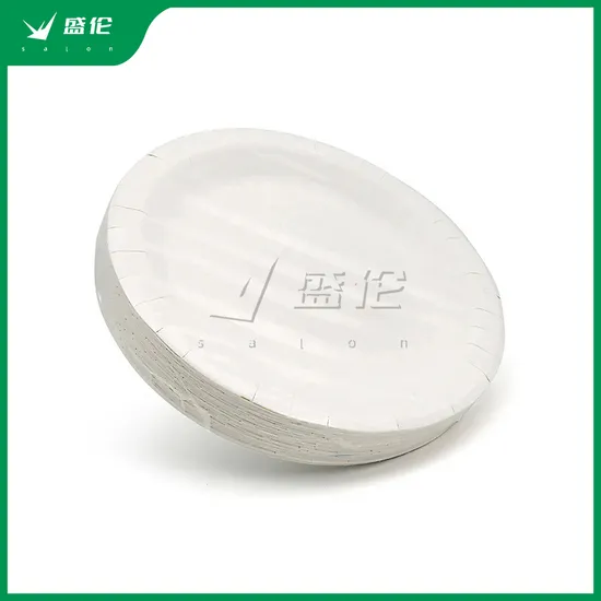 Salon Customized Green Disposable Paper Plate Paper Plates 9 Inch Gold Paper Plates