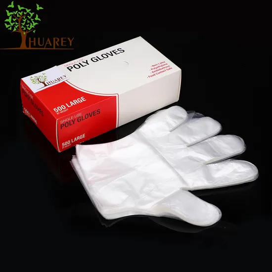 Premium Clear PE Gloves for Salon, Kitchen, and Household Use