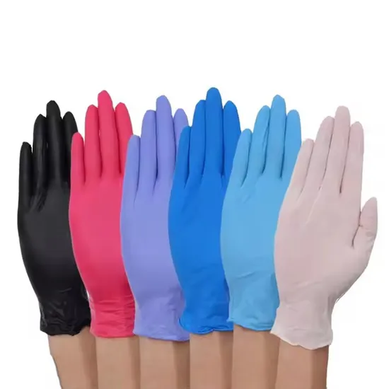 China Factory Direct Wholesale Disposable Nitrile Examination Gloves Safety Protective Nitrile Gloves