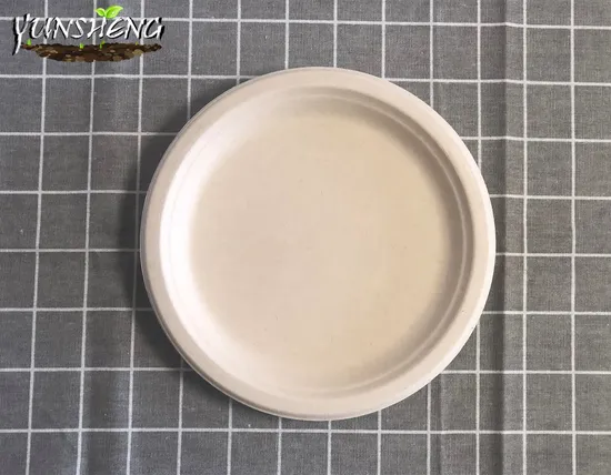 Sturdy, Gluten Free Wheatstraw Fiber Is Certified Compostable, Eco-Friendly, Microwavable and Safe for Hot and Cold Foods Biodegradable Disposable Plates