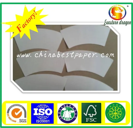 Virgin pulp PE coated paper board 230g for Food packing