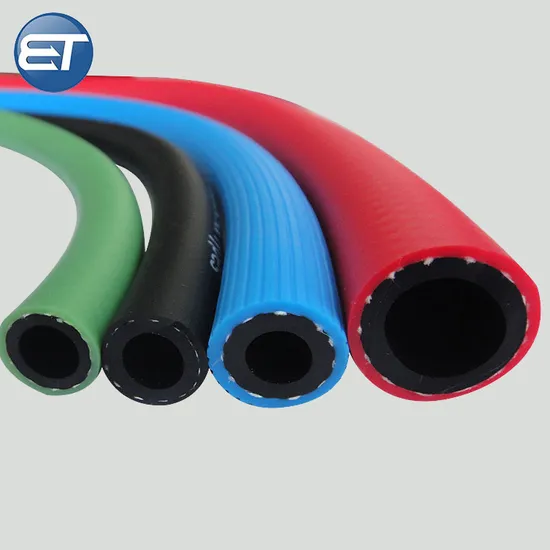 High Pressure PVC & Rubber Hybrid Black Air Hose Pipe 3/8 1/2 3/4 1 Inch 20bar 40bar for Water Fuel Oil Pump Compressor