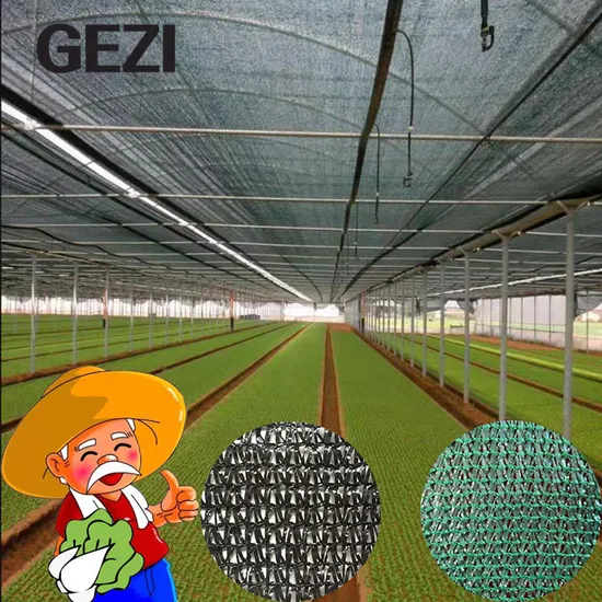 HDPE UV Black Green Sun Shade Mesh Net Greenhouse Agricultural Courtyards Factory Free Sample