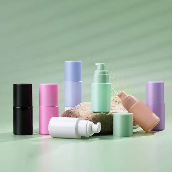 Low MOQ Low Price Cosmetic Skincare Product Packaging Lotion Cream Liquid Foundation 30ml Glass Bottle with as Cap