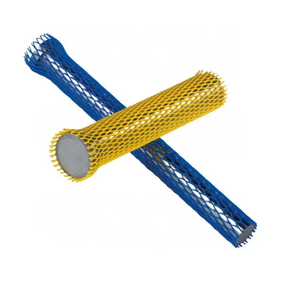 Ex-Stock OEM Various Size PE Mesh Sleeve Plastic Ajusted Pipe Tube Netting Mesh for Workpiece Metal Tool