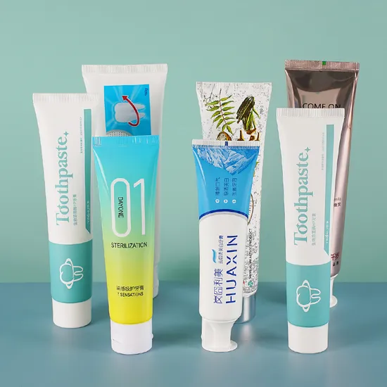 Factory Price 100g 120g 150g Cosmetic Packaging Teeth Whitening Aluminum Plastic Toothpaste Squeeze Tube