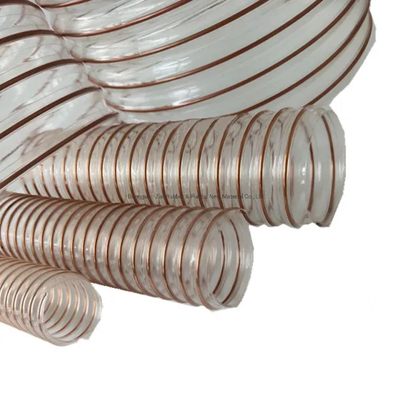 Factory Supply Flexible Spiral PU Tube Reinforced Ventilation Dust Collection Hose