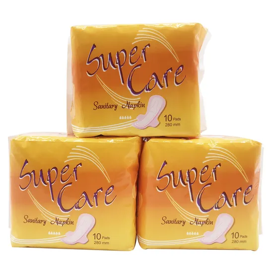 Lady Sanitary Products Disposable Cotton Napkin Pad for Women