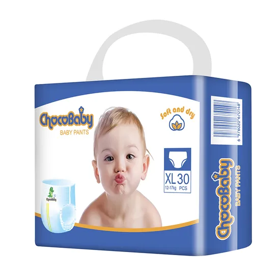 Professional Manufacture Supply Elastic Waistband Disposable Printed Baby Diapers