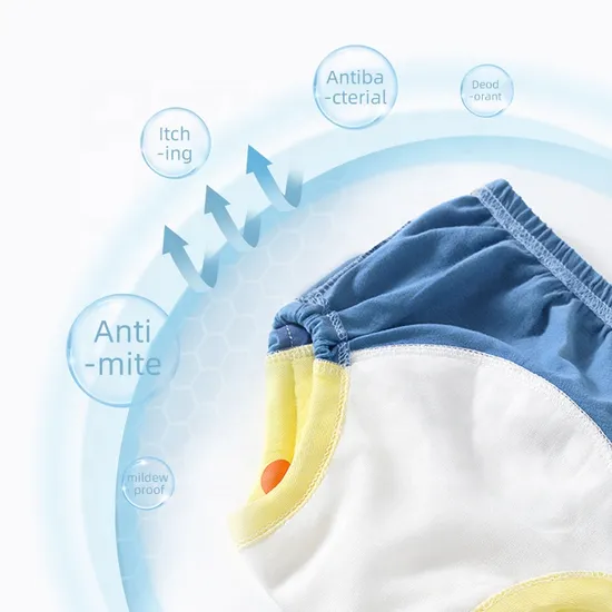 Washable Baby Diaper Underwear 3D Leak Prevention Breathable Baby Potty Training Pants