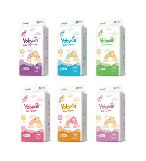 High Quality 100% Cotton Baby Cloth Eco Friendly Diapers Ultra Absorbent Premium Natural Disposable Baby Diapers Biodegradable Bamboo Nappies Baby Diapers