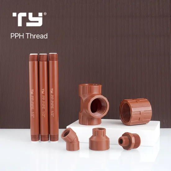 Pph/PP BS Thread Water Supply Pipe /Tube Fitting with Iram 13478 Standard