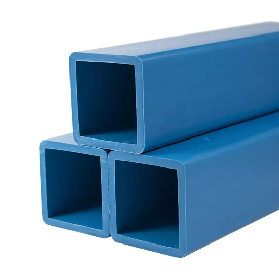 Manufacturers Customized Environmental Protection Anti-UV PVC Plastic Extrusion Square Pipe