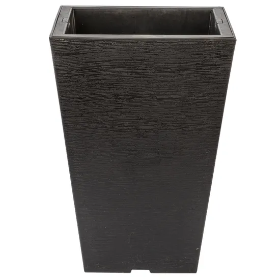 Tall Square Plastic Flower Pot Garden Plant Pot (KD9941-KD9943)