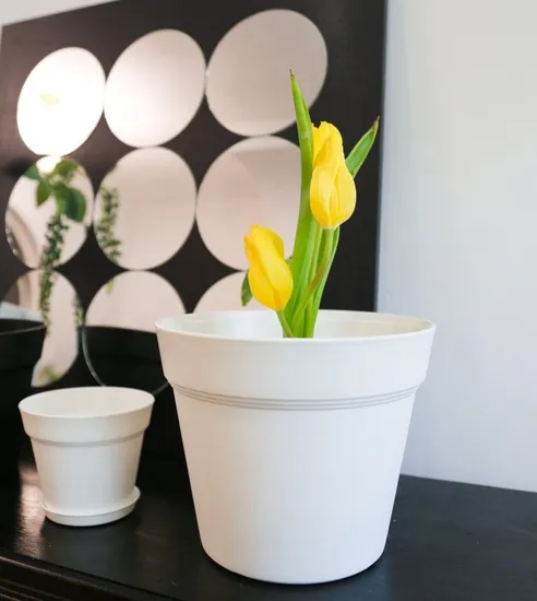 Wholesale Durable Thickened Round Planters PP Plastic Flower Nursery Pots