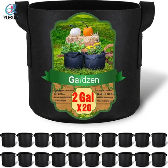 20-Pack Durable 7 Gallon Grow Bags for Healthy Plants