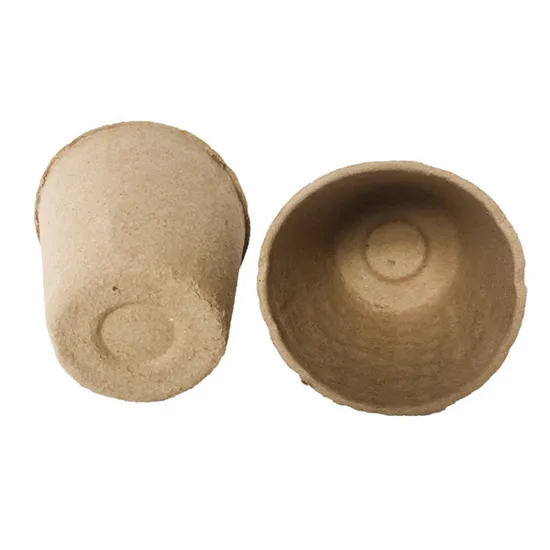 Custom Biodegradable Waterproof Nursery Cup for Green Plant Seedling Cardboard Plant Pot