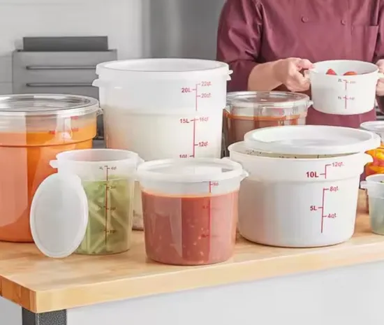7.5L Plastic Round Kitchen Box Small Container Food Storage