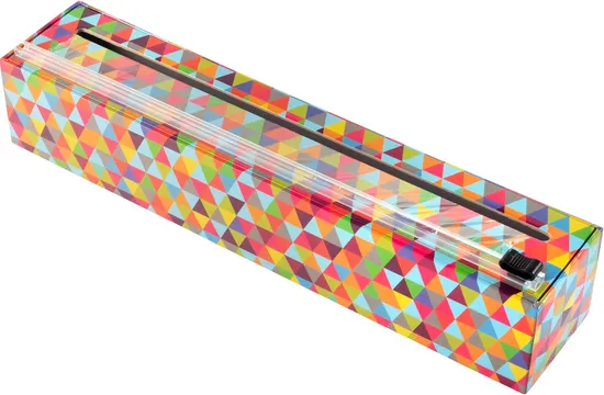 Paper Refillable Plastic Wrap Foil Parchment Dispenser with Slider Cutter